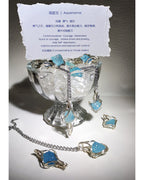 Natural Aquamarine Raw Stone Wire-Wrapped Pendant for Calm & Everyday Elegance