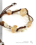 Natural Citrine Chip Crystal Bracelet for Abundance, Joy & Daily Wear