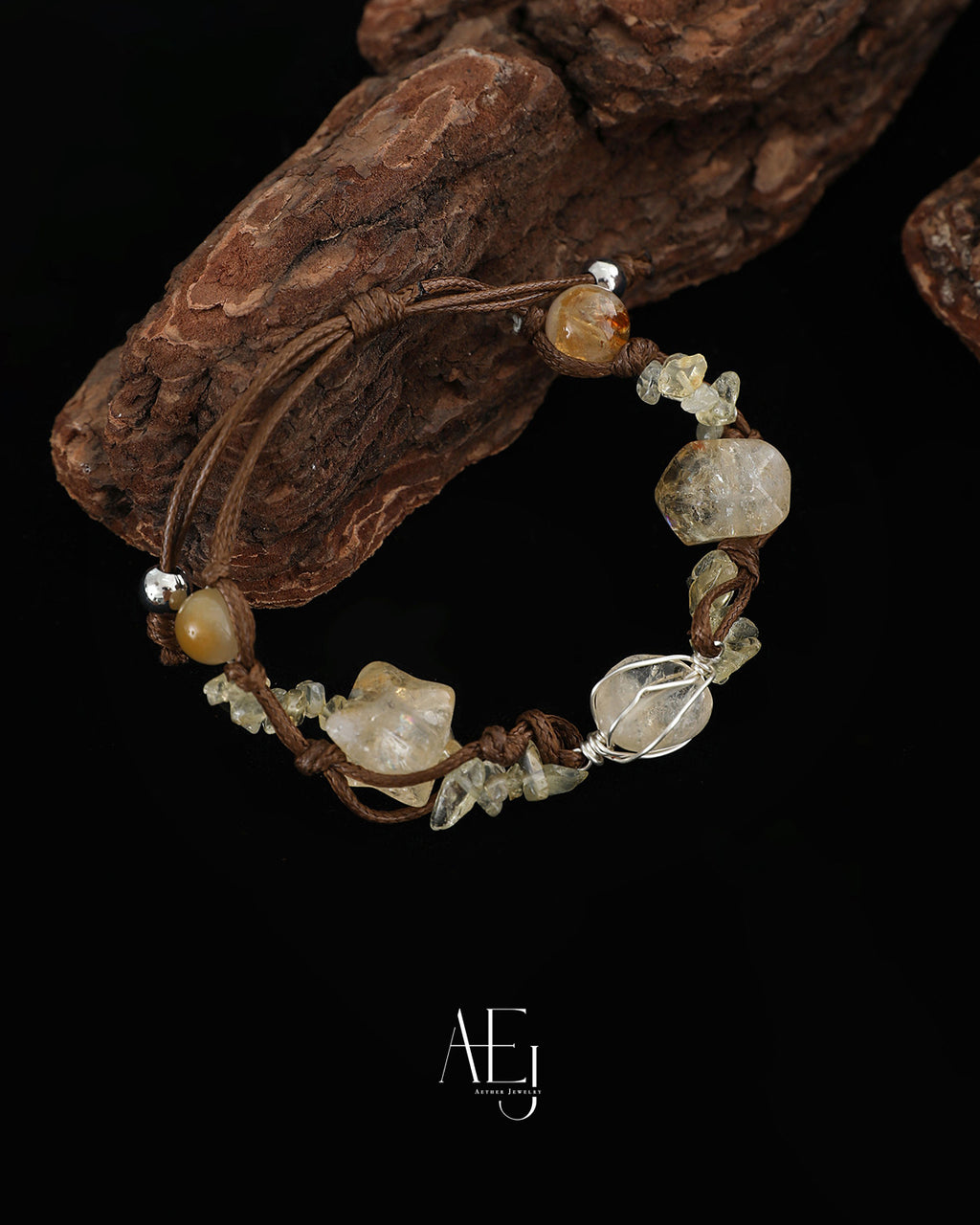 Natural Citrine Chip Crystal Bracelet for Abundance, Joy & Daily Wear