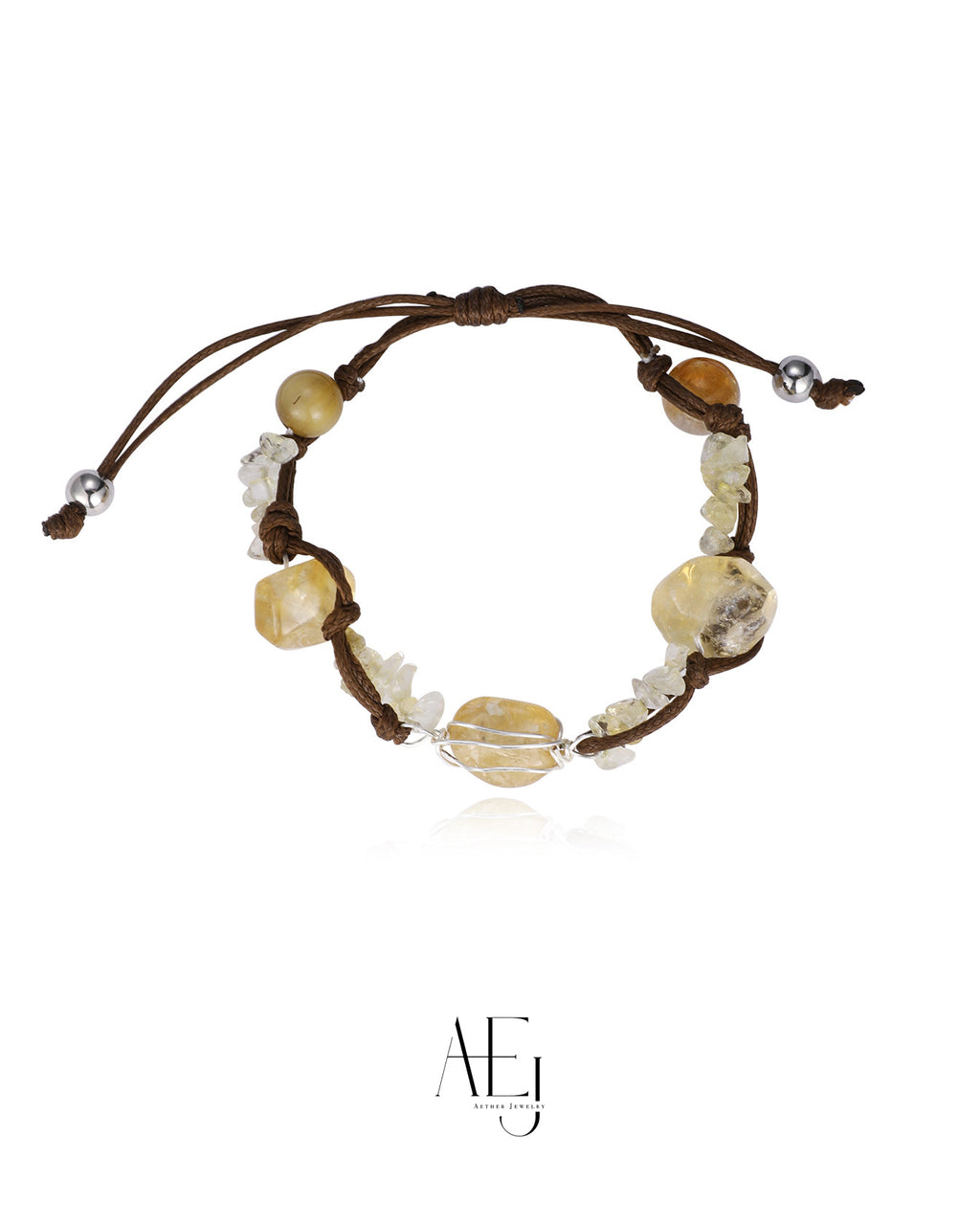 Natural Citrine Chip Crystal Bracelet for Abundance, Joy & Daily Wear
