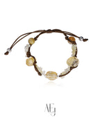 Natural Citrine Chip Crystal Bracelet for Abundance, Joy & Daily Wear