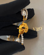 Natural Freshwater Baroque Genuine Pearl Bracelet Stackable for Women