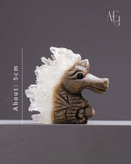 Natural White Crystal Cluster Seahorse for Energy Purification & Spiritual Decor