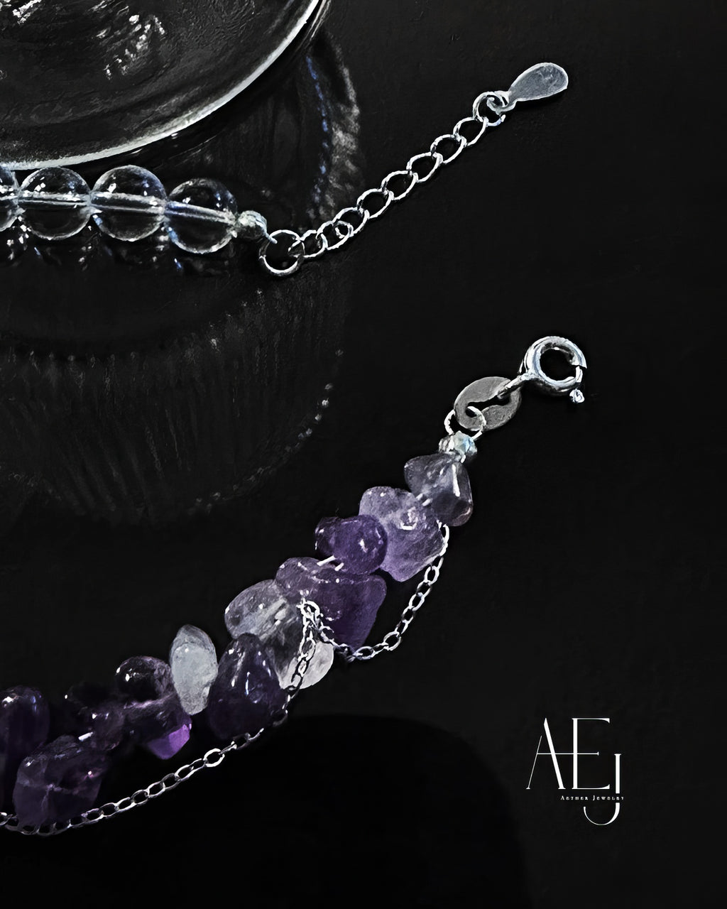 Pre-order｜Amethyst & Clear Quartz Bracelet for Manifestation & Inner Peace