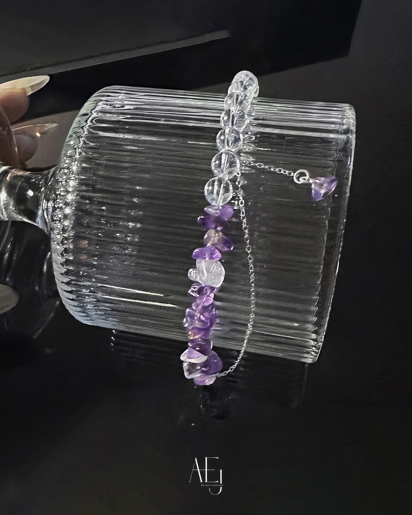 Pre-order｜Amethyst & Clear Quartz Bracelet for Manifestation & Inner Peace