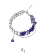 Pre-order｜Amethyst & Clear Quartz Bracelet for Manifestation & Inner Peace