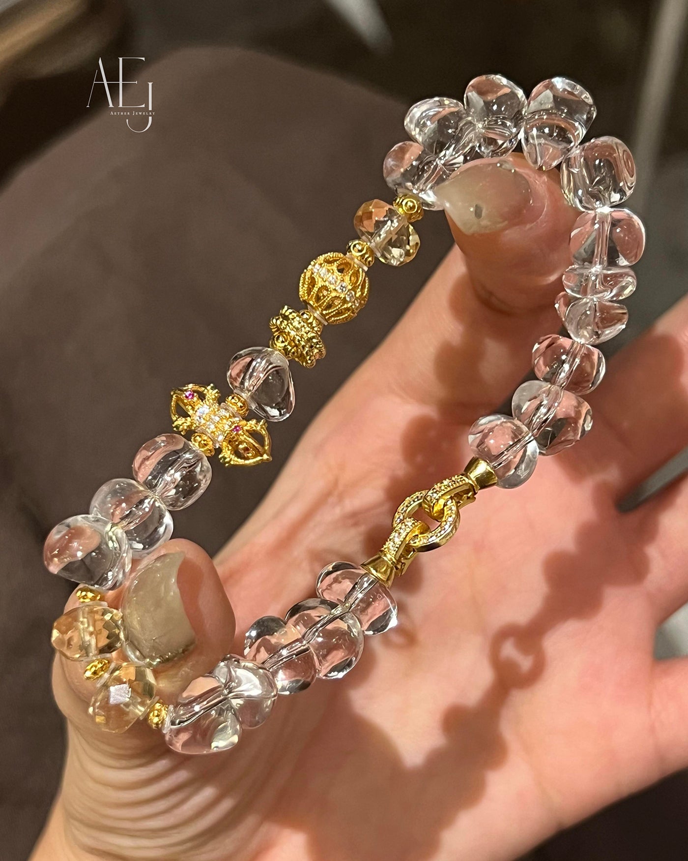 Raw Clear Quartz Chip & Sterling Silver Bracelet for Clarity, Purity & Natural Elegance