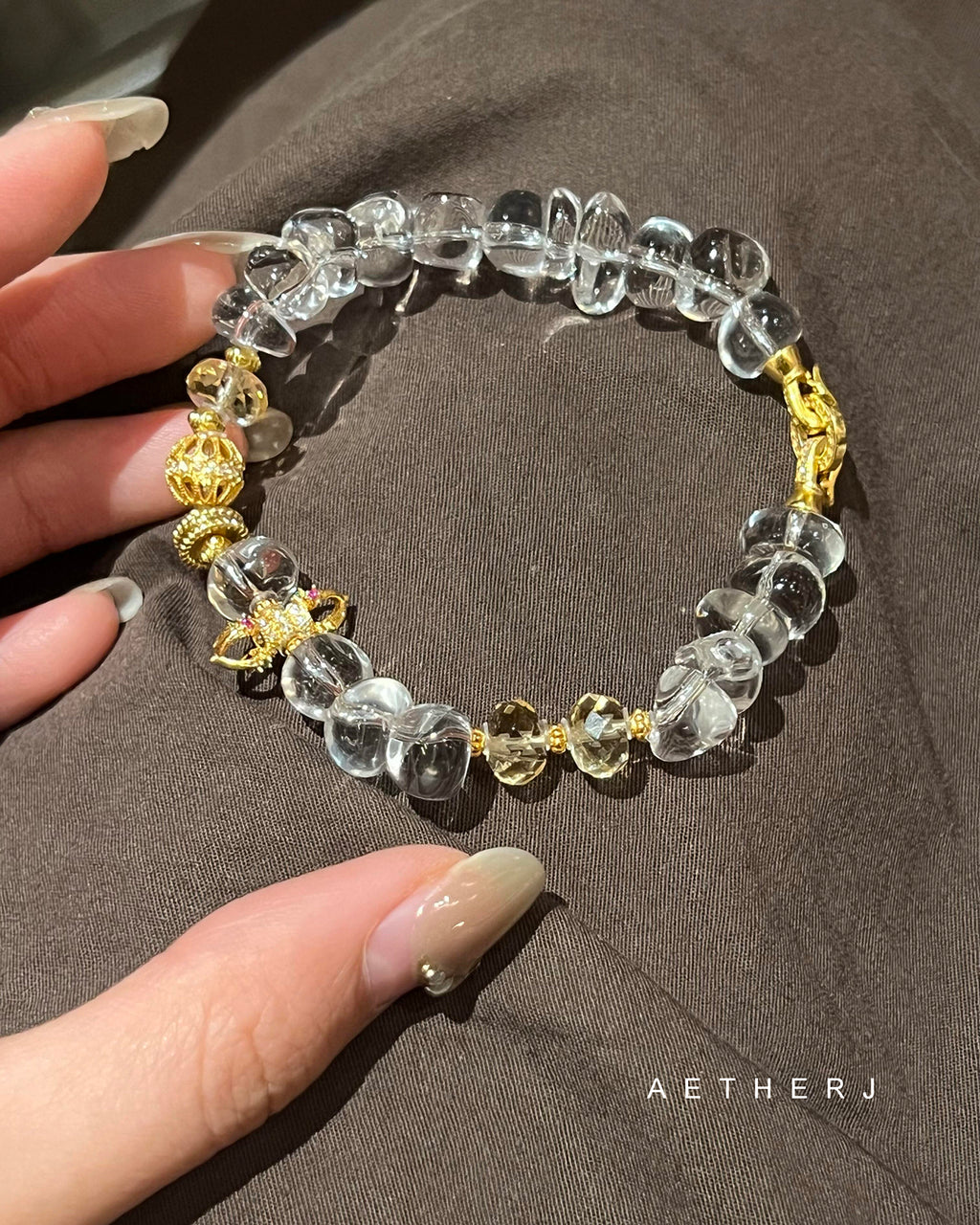 Raw Clear Quartz Chip & Sterling Silver Bracelet for Clarity, Purity & Natural Elegance