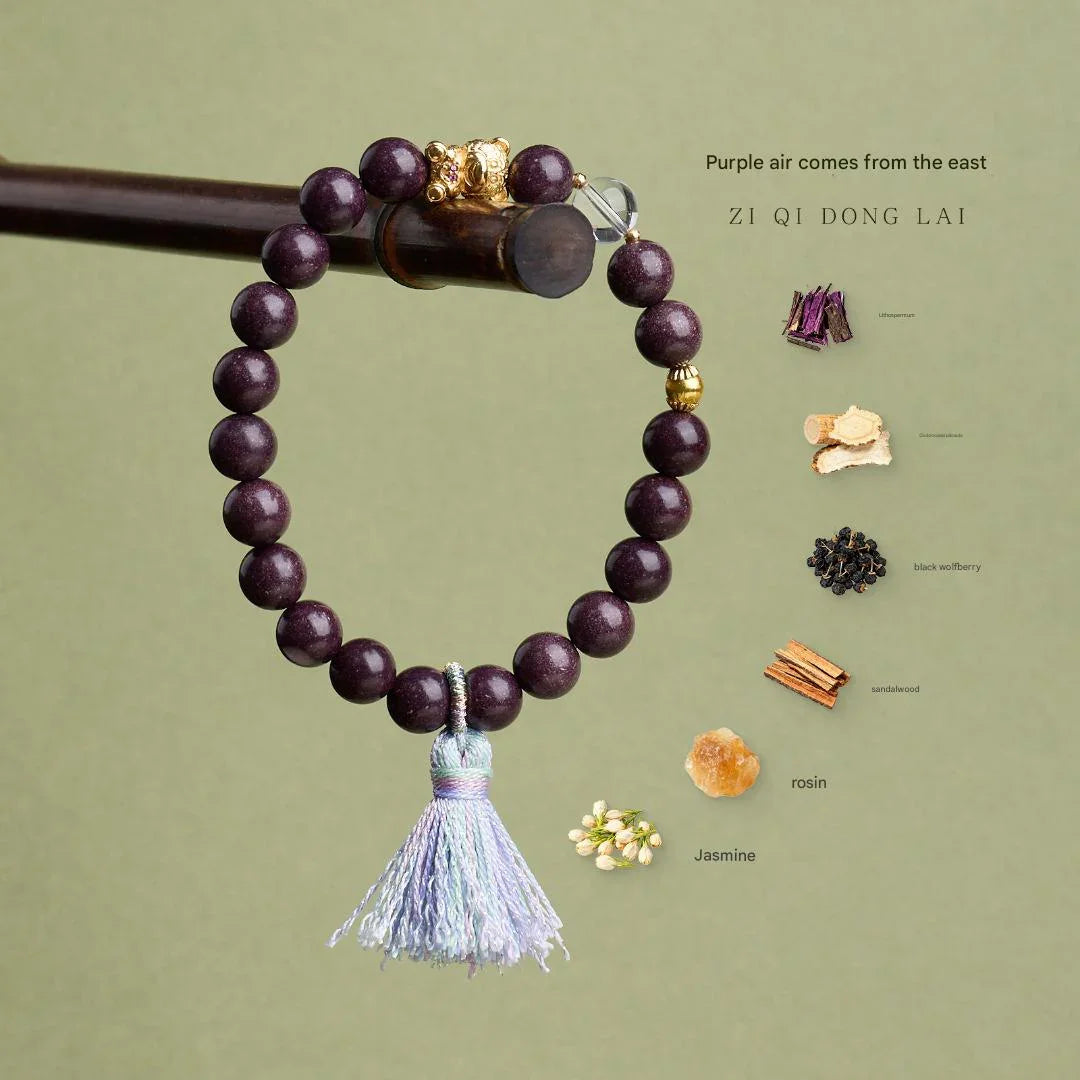 Natural fragrant bead bracelet | Made from natural Chinese herbal medicine