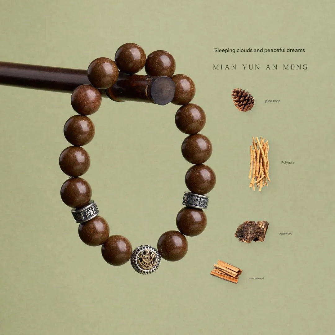 Natural fragrant bead bracelet | Made from natural Chinese herbal medicine