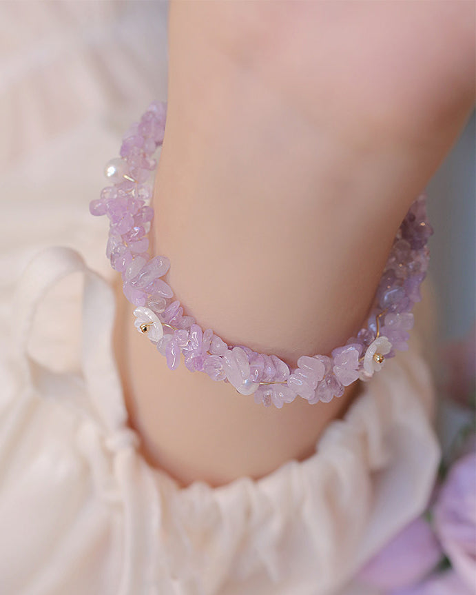 Amethyst Wisdom & Calm Bracelet – Freshwater Pearl, Daily Wear