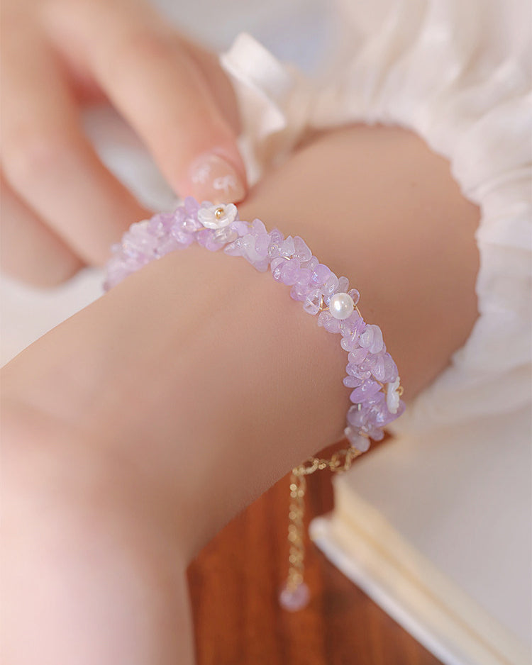 Amethyst Wisdom & Calm Bracelet – Freshwater Pearl, Daily Wear