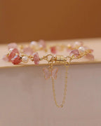 Strawberry Quartz Love Attraction Bracelet , Daily Wear