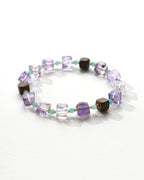 Amethyst Agarwood Amazonite Bracelet｜3-in-1 Energy for Clarity & Calm