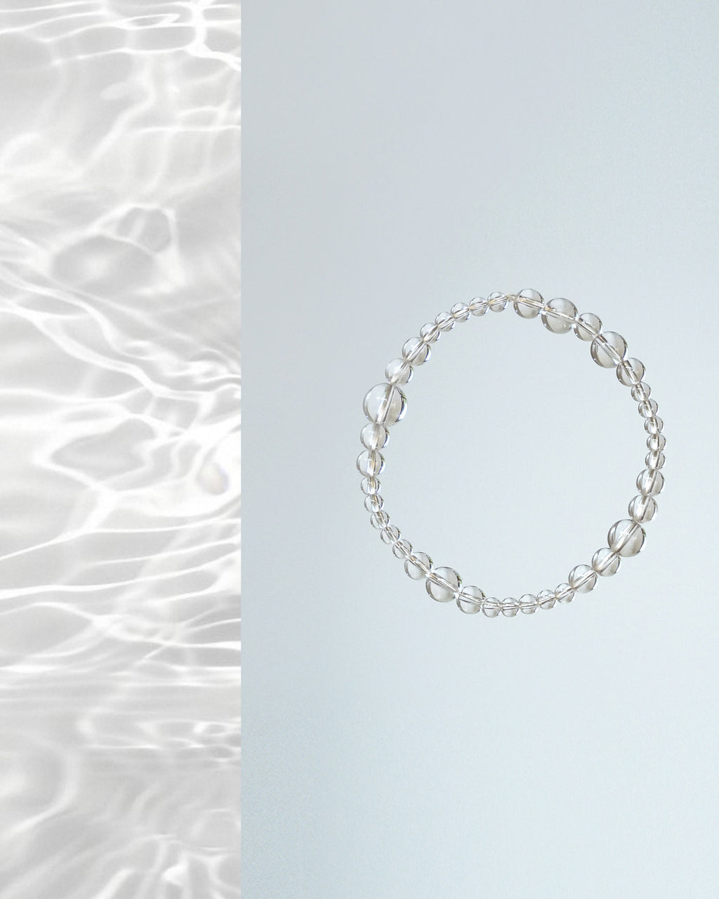 Natural Clear Quartz Bracelet ｜ For Energy Balance & Focus ｜ Daily Wear Jewelry