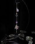 Natural Yellow Azeztulite Crystal Handmade Dreamcatcher Ornament