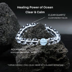 Clarity & Calm – Clear Quartz & Aquamarine Bracelet