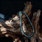 Harmony & Wealth – Blue Ice Jade Gourd Double Wrap Bracelet