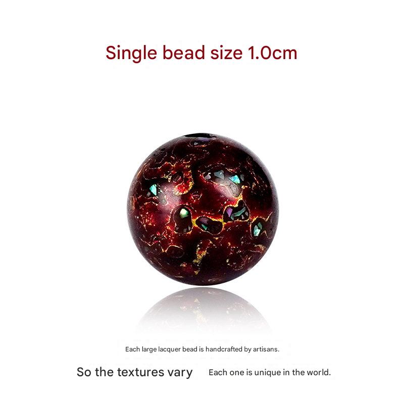 Artisanal Mother-of-Pearl Inlay Loose Beads. Premium Accessories.