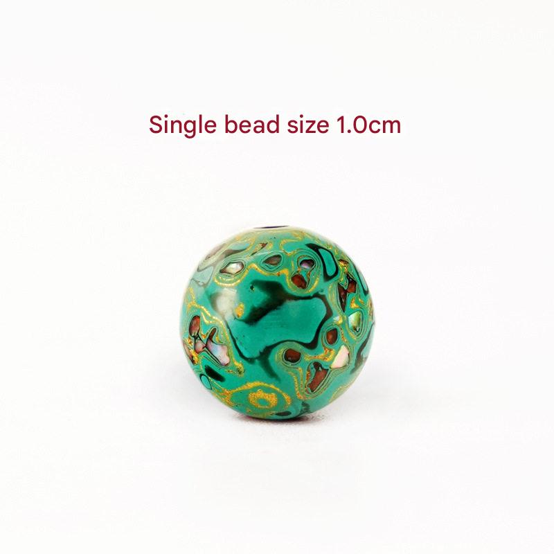 Artisanal Mother-of-Pearl Inlay Loose Beads. Premium Accessories.