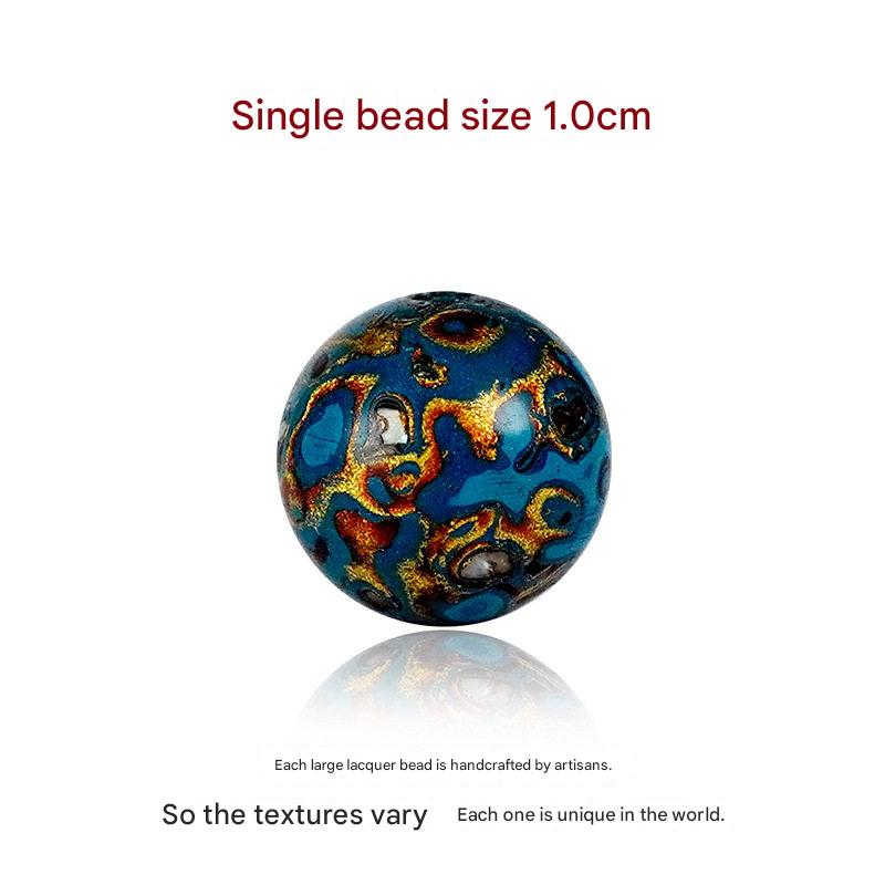 Artisanal Mother-of-Pearl Inlay Loose Beads. Premium Accessories.